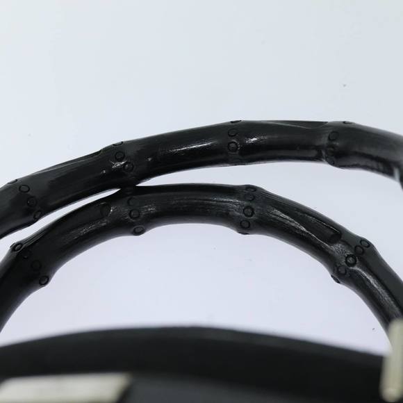 GUCCI Bamboo Hand Bag Suede Black 002 1084 200047 Auth yk13665 - Picture 8 of 16